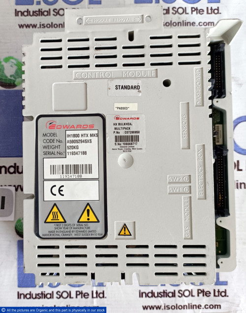 Edwards D37280850 Hx Bulkhead Multipack Control Module for Vacuum Systems
