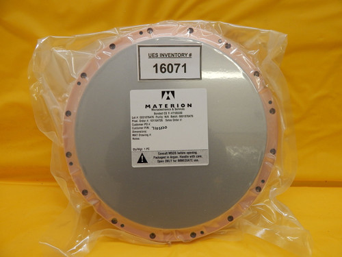 Materion Microelectronics 7105330 Bonded Cs Ti Target New Surplus