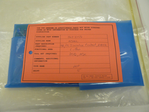 Asml 865-8156-003 Po Isolator Control A1902/a2902 for Semiconductor Systems