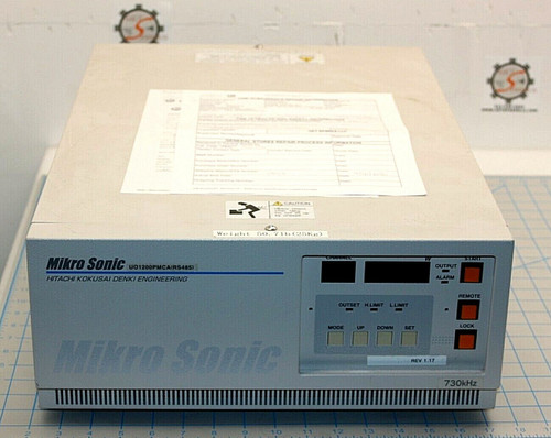 Hitachi Uo1200pmca Ultrasonic Generator, Model D190027036