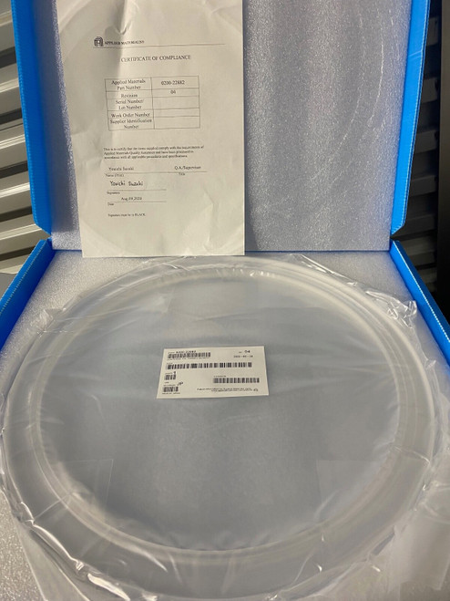 Amat Applied Materials 0200-22882 Quartz Ring Variable Geometry