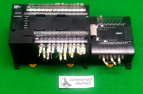 Omron Cp1l-m40dt-a Programmable Controller with Cp1w-20edt Used