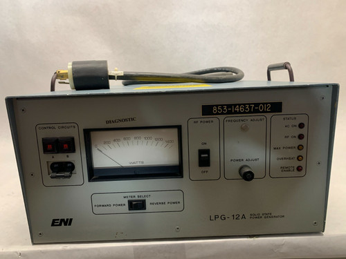 Eni Lpg-12a Solid State Rf Generator for Industrial Use