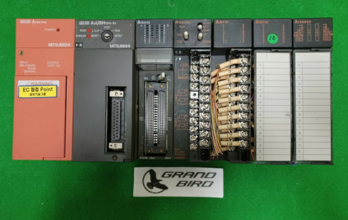 Mitsubishi A1s61pn Power Supply Unit with A2ush Cpu-s1 - Used