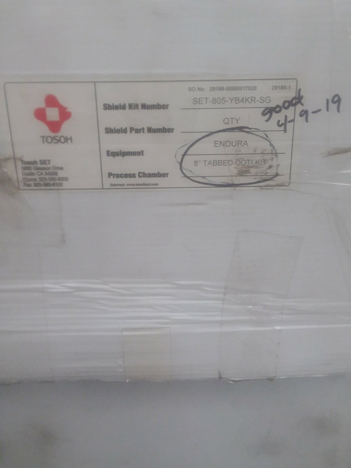 Tosoh 8 Inch Tabbed Coti Kit for Semiconductor Applications