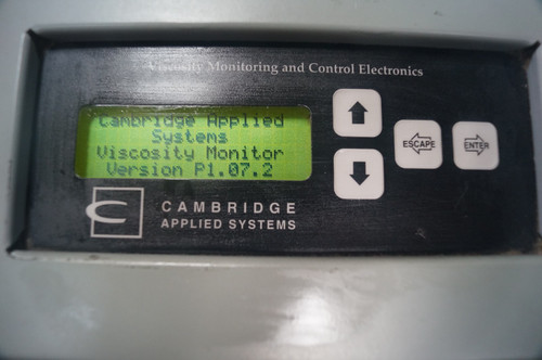 Cambridge Applied Systems Ncc-323 Viscosity Monitoring System