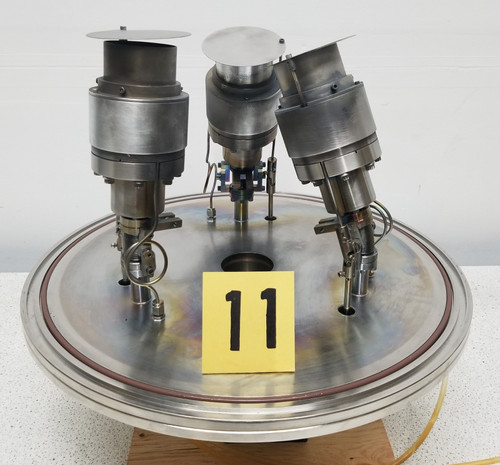 Used Aja International Vacuum Baseplate with Magnetron Sputtering Cathodes