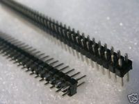 500,Dual Row 2 X 40 Strip Tin Pin Header Breakable,106