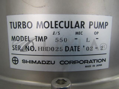 Turbo Molecular Pump Set Tmp550l Model Tmp550 L