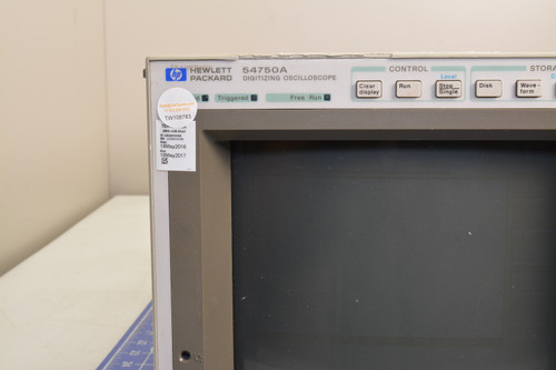 Hewlett Packard 54750a Digitizing Oscilloscope Mainframe Used