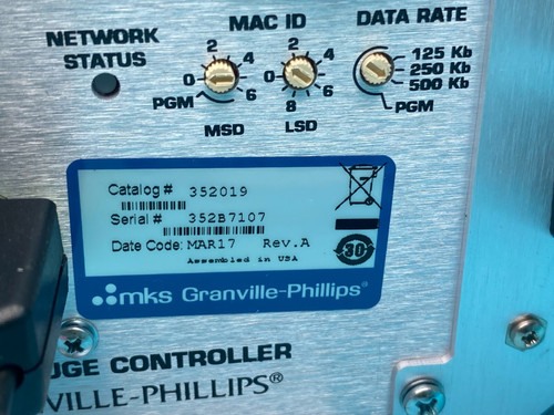 Vacuum 352019 Gauge Controller Granville Phillips Mks