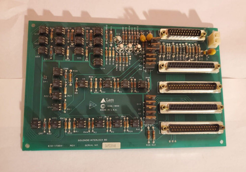 810-017004-001, Lam Research 810-017004-001 Solenoid Interlock Board