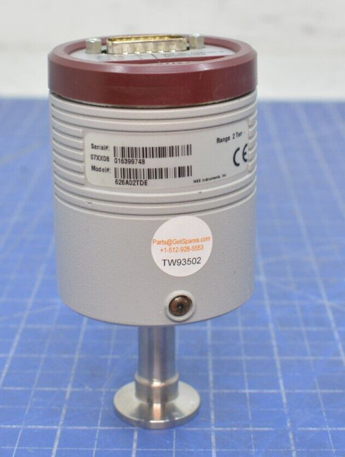 Mks Baratron 2 Torr Pressure Transducer, Model 626a02tde, Used