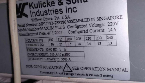Kulicke & Soffa Maxum Plus Wire-bonder - for Parts