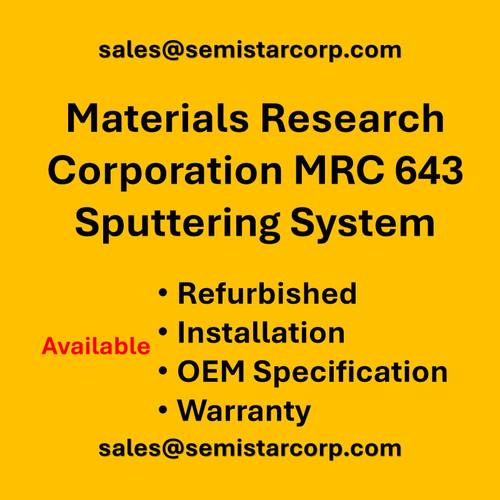Materials Research Corporation Mrc 643 Sputtering System