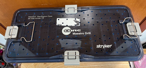 Stryker Core Maestro Sterilization Case 5400-279-000 & Drill 5400-200