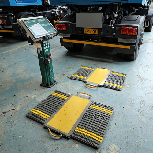 Guangzhou Xinjinglian Electronic Technology Company Limited Portable Wireless Truck Axle Scale with Touch Screen Indicator