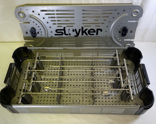 Stryker 0585-9-901 Exeter Plug Trials Sizer Set with Sterilization Case Orthopedics