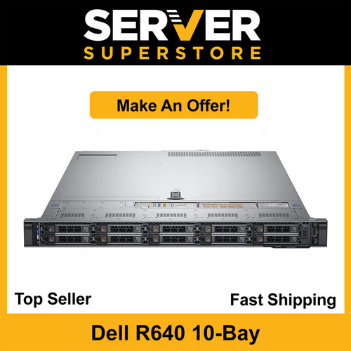 Dell Poweredge R640 Server 2x Gold 6152 44 Cores H740p 128gb Ram 8x 1.2tb Sas