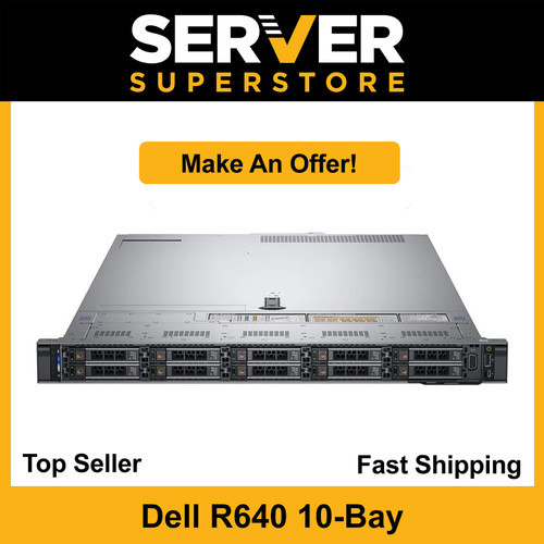 Dell Poweredge R640 Server 2x Gold 6136 3.0ghz H730p 256gb 2x 600gb Sas +rails