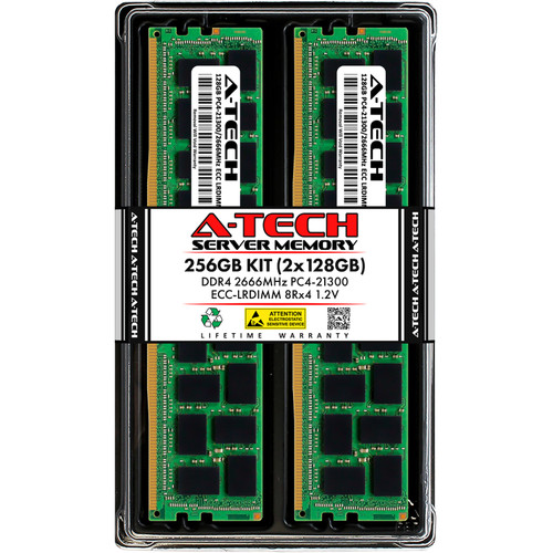 256gb 2x 128gb Pc4-2666 Lrdimm Dell Poweredge R640 R730xd R740xd T640 Memory Ram