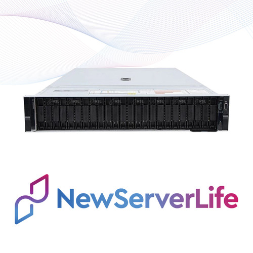 Dell Poweredge R750 Server 24sff 2x Gold 6334 3.6ghz 128gb Hba355i