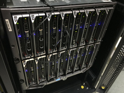 Dell M1000e Blade Enclosure W/16 X M520 Server Blades 256 Cpu Cores Ansys Rocks