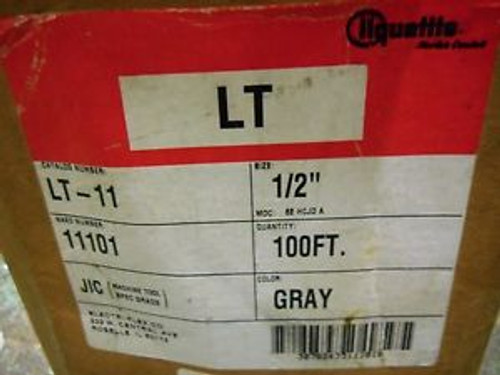 ELECTRI-FLEX LIQUATITE LT-11 FLEXIBLE CONDUIT 1/2 100ft GRAY JIC GRADE  NIB