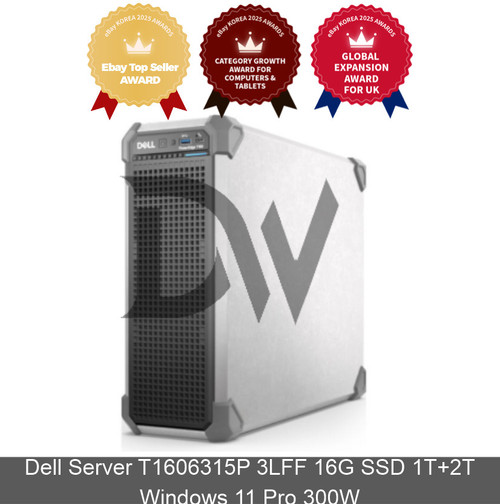 Dell Server T1606315p 3lff 16g Ssd 1t+2t Windows 11 Pro 300w Server Computer