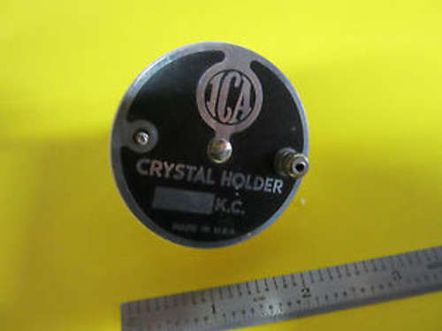 VINTAGE QUARTZ RADIO CRYSTAL ICA NEW YORK CERAMIC HOLDER FREQUENCY UNKNOWN