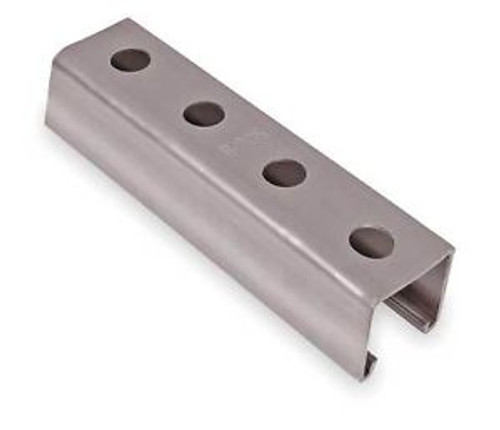 KINDORF B 905 20 EG Punched Channel, 20 Ft, 1.5 In D, Silver