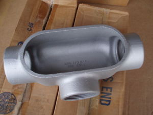 Appleton Grayloy T77 2-1/2 FM7 Iron Conduit Outlet Body Type T New in box