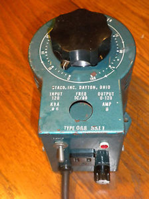 Staco Variable Autotransformer Type 033-3511 8amp