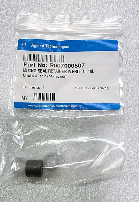 Agilent R007000507 Mixing Seal Retainer with Frit Titanium 10 M