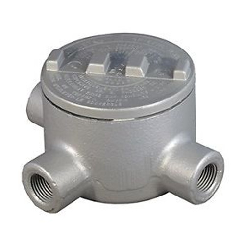 Conduit Outlet Box, Hazardous Location, T, 3/4 Hub, Iron