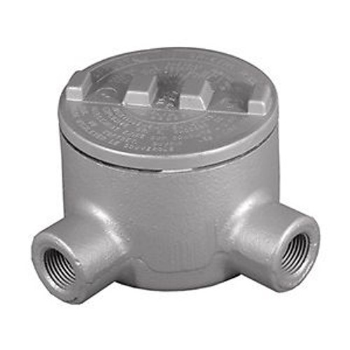 Conduit Outlet Box, Hazardous Location, L, 3/4 Hub, Aluminum