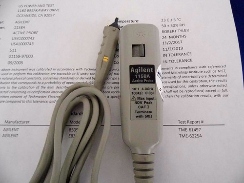 Agilent Keysight 1158a 4ghz Active Probe