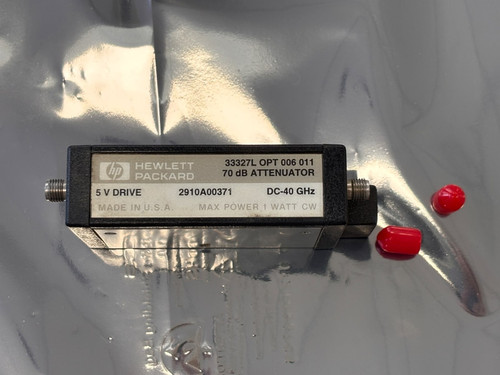 Agilent 33327l Attenuator 70db 40ghz 5v