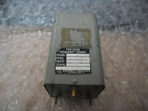 GREENRAY YH-278-89 RF Precision Frequency Source 51.4 MHz SMA Input: 24 & 28 VDC
