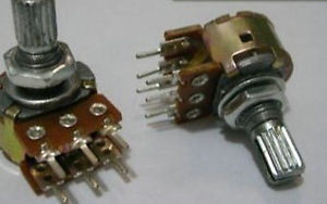 200x B-25K Potentiometer Rotary 6mm Split 20mm ShaftB25