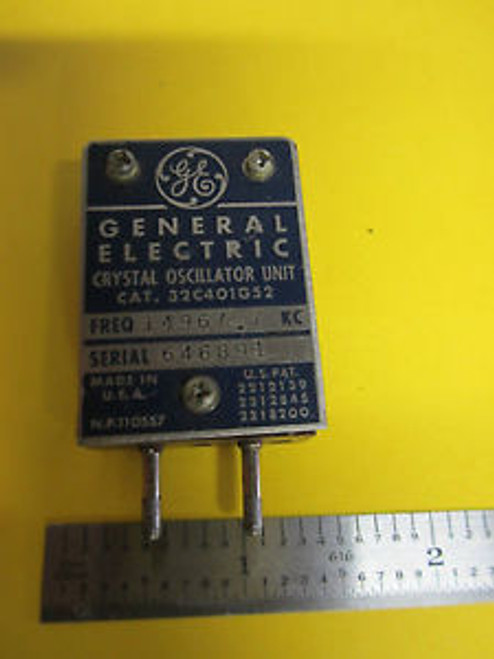 GENERAL ELECTRIC QUARTZ CRYSTAL OSCILLATOR FREQUENCY 14967.7 KC RARE