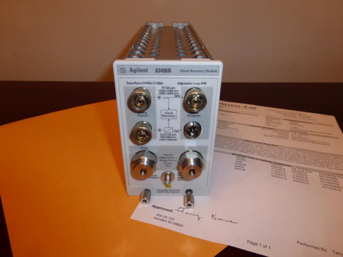 Hp Agilent 83496b Optical Electrical Clock Recovery Module