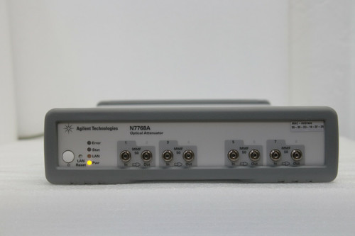 Agilent Keysight N7768a Optical Attenuator Multimode Fiber 4ch