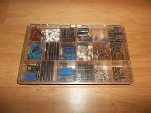 LOT 200+ PIECES CAMBION AUGAT ETC. GOLD DIP SOCKETS GOLD PINS