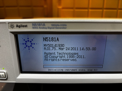 Agilent N5181a Mxg Analog Signal Generator 100khz-3ghz
