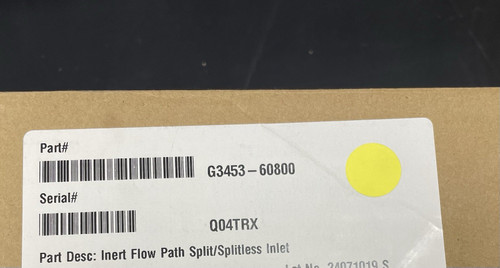 Agilent G3453-60800 Inert Flow Path Split/splitless Inlet