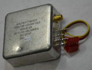 100.MHz OCXO VFT22H-100.00MHZ VALPEY FISHER PPD-786-0205960-053 ISSUE 03 VDC+12V