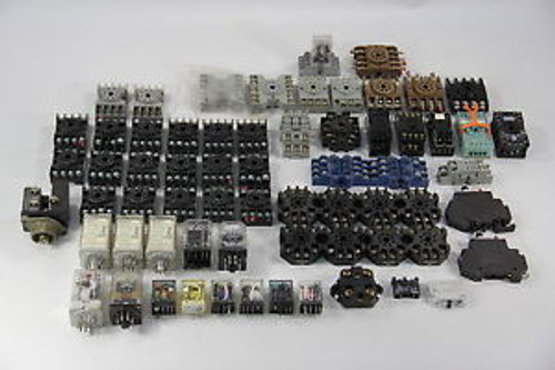 60 Various Relays Bases Contact Blocks Thermal Switch Allen Potter