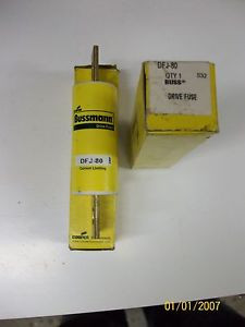 (2) New COOPER BUSSMANN FUSE DFJ-80 80 AMP 600VAC/450VDC