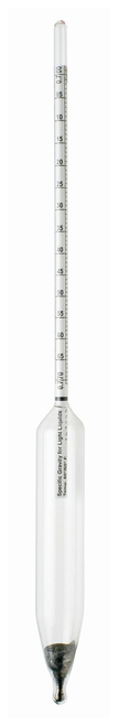 H-B Instrument™ H-b Instrument Durac Specific Gravity / Relative Density (g/cm3) Precision Hydrometers Traceable to Nist Specific Gravity Range 0.700 to 0.770 Cat. 13202068